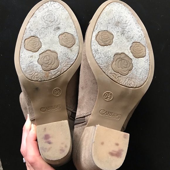 💙Carlos Tan Suede Booties - Picture 4 of 5